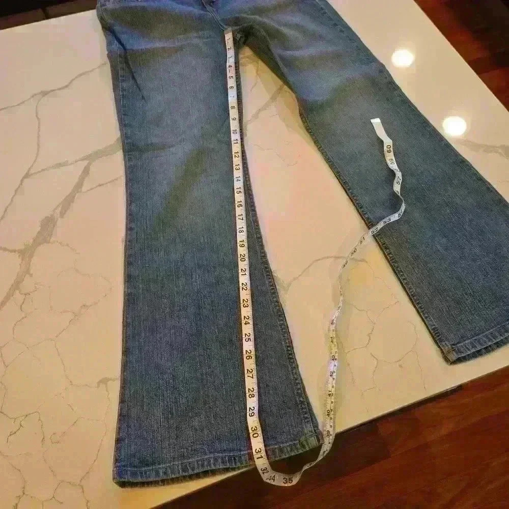 Aeropostale Y2K Flare Womens Faded Blue Wash Jeans Size 13 - Picture 8 of 11
